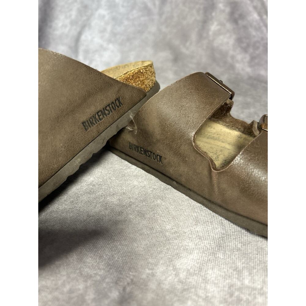 Birkenstock Arizona Brown Birko-Flor Sandals Kids Size 30 EU Double Strap - Picture 4 of 4